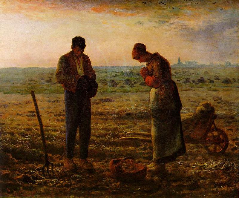 Jean-Franc Millet The Angelus oil painting picture